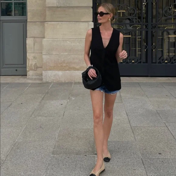 Loulou Studio Black Vest - Picture 8 of 11